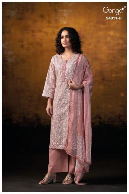 Ganga ramya 4811 catalog dress material wholesale with price